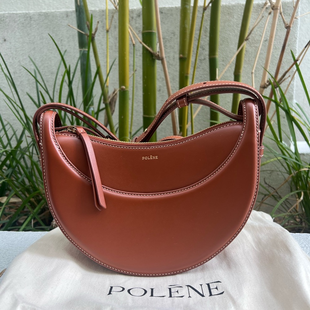 Polene Leather Shoulder Bag - Numero Dix